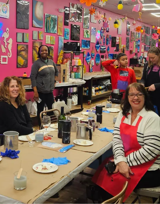 Networking Events fun creative art workshop at Hangout for Art