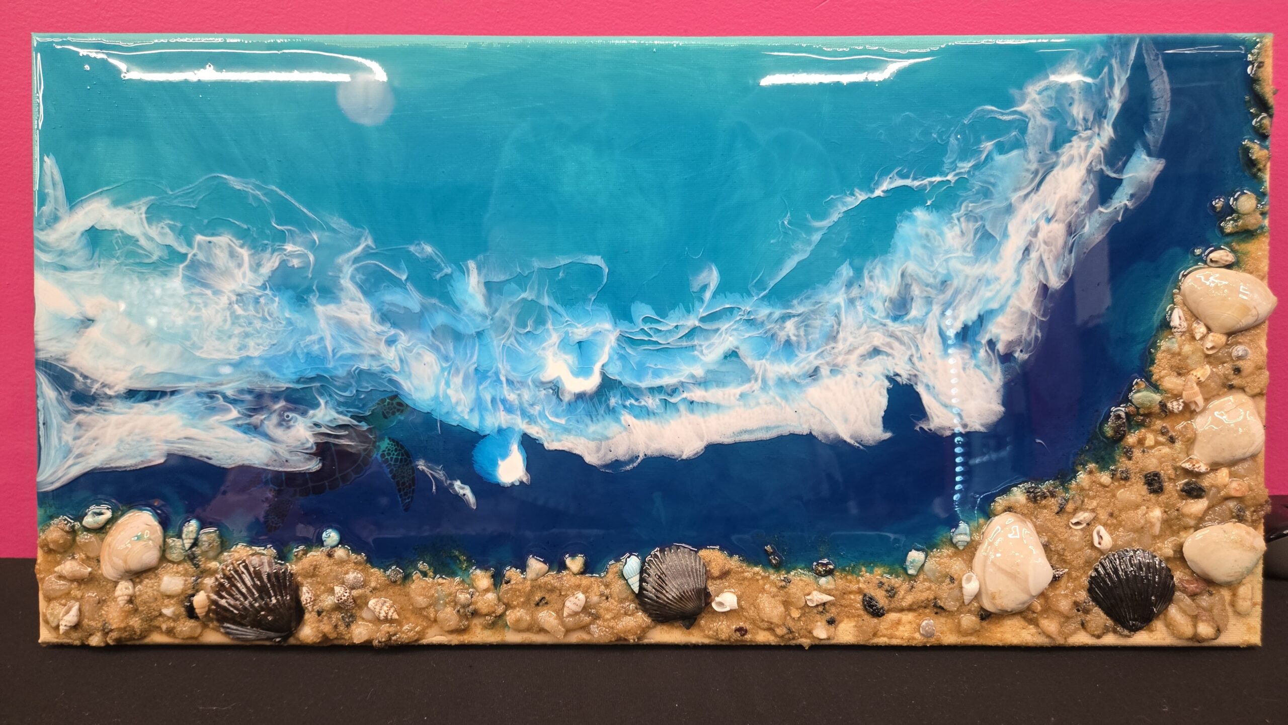 Resin Galaxy Mosaic and Beach Experience at Hangout for Art