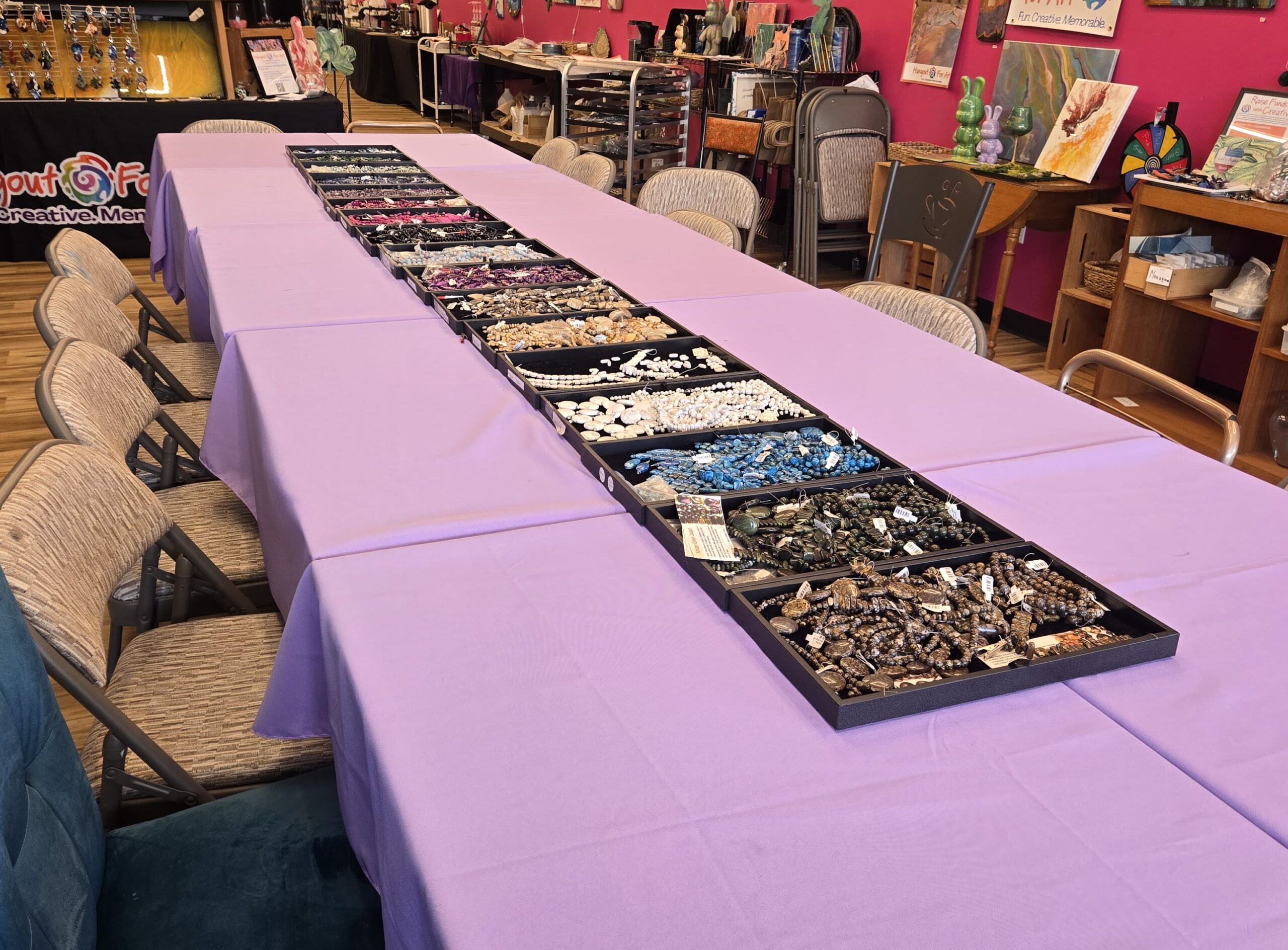 Semi-precious gemstone beads for jewelry making at Hangout for Art